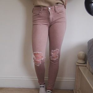 Pink American Eagle Jeggings Size 2